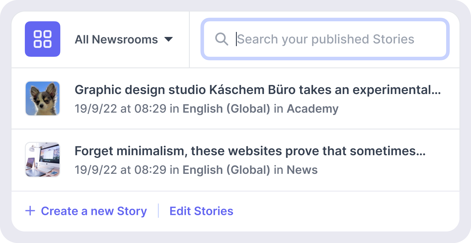 search stories